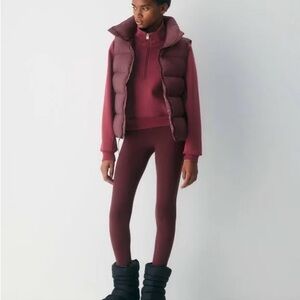 Marshalls Burgundy Quilted Puffer Vest
